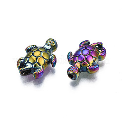 Rack Plating Rainbow Color Alloy Beads&nbsp;PALLOY-S180-333