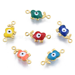 304 Stainless Steel Enamel Connector Charms&nbsp;STAS-N092-177