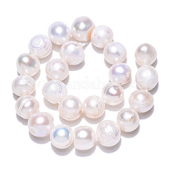 Natural Cultured Freshwater Pearl Beads Strands&nbsp;PEAR-N013-08G-01