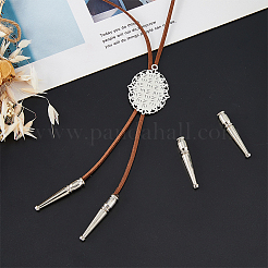 Alloy Cord Ends&nbsp;FIND-WH0161-54P