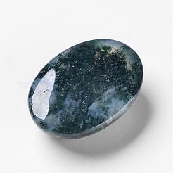 Natural Moss Agate Cabochons&nbsp;G-F296-09-18x25mm