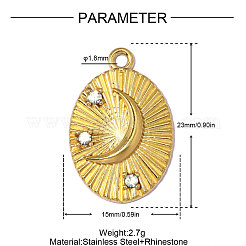 304 Stainless Steel Pendants&nbsp;STAS-OY014-82G