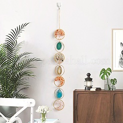 Natural Mixed Gemstone Wind Chime&nbsp;HJEW-P015-07