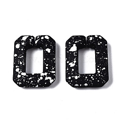 Spray Painted CCB Plastic Linking Rings&nbsp;LS-CCB-Q091-017B