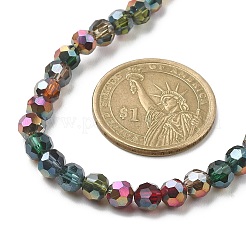 Sparkling Glass Beaded Necklace with 304 Stainless Steel Clasps&nbsp;NJEW-JN04401