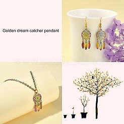 5Pcs Ion Plating(IP) 201 Stainless Steel Pendants&nbsp;STAS-SZ0002-13