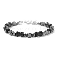 Adjustable Synthetic Non-magnetic Hematite Bead Stretch Bracelets&nbsp;PW-WG03C29-01