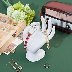 Plastic Mannequin Hand Jewelry Display Holder Stands&nbsp;RDIS-WH0009-013B
