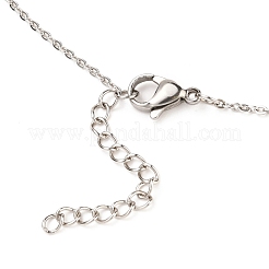 Non-Tarnish 304 Stainless Steel Pendant Necklaces&nbsp;NJEW-JN03127-01