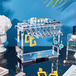 Opaque Acrylic Earring Display Stands&nbsp;EDIS-WH0035-19B