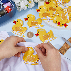 Computerized Embroidery Polyester Iron on/Sew on Patches&nbsp;PATC-WH0003-60A