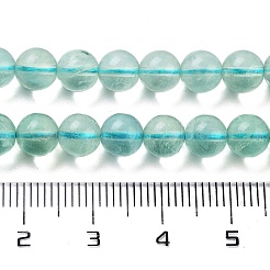 Natural Blue Fluorite Beads Strands&nbsp;X-G-E112-6mm-2