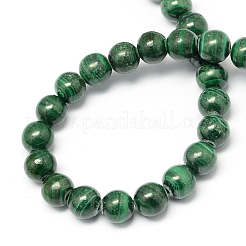 Natural Malachite Bead Strands&nbsp;G-R193-03-3mm