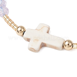 Cylinder Glass Seed Beaded Braided Bead Bracelets&nbsp;BJEW-MA00171-01