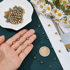 100Pcs 2 Colors Stainless Steel Beads&nbsp;STAS-DC0017-48