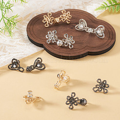 6Pcs 6 Styles Chinese Knot Alloy Adjustable Jean Button Pins&nbsp;FIND-TA0010-52