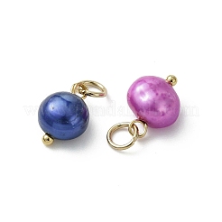 Dyed Natural Cultured Freshwater Pearl Pendants&nbsp;PALLOY-JF05320