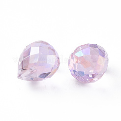 Electroplated Glass Charms&nbsp;EGLA-N006-023