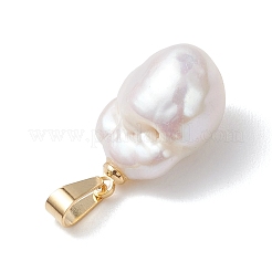 Natural Baroque Pearl Keshi Pearl Pendants&nbsp;PALLOY-JF05003