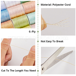 12 Rolls 12 Colors Metallic Sewing Thread&nbsp;OCOR-CY0002-02A