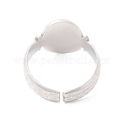 Non-Tarnish 304 Stainless Steel Cuff Ring&nbsp;RJEW-F121-02P