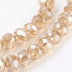 Electroplate Glass Beads Strands&nbsp;X-GLAA-K027-PL-A07