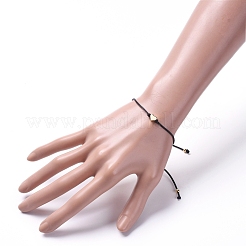 Adjustable Nylon Thread Braided Bead Bracelets&nbsp;BJEW-JB05037-01