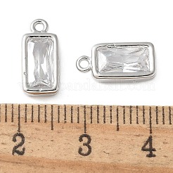 Brass Micro Pave Cubic Zirconia Pendants&nbsp;KK-P290-29P