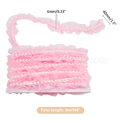 1Pc Polyester Pleated Lace Ribbon&nbsp;OCOR-WR0001-30