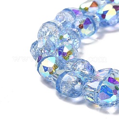 Electroplate Glass Beads Strands&nbsp;EGLA-D030-04E