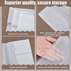 Rectangle PVC Storage Bag for Travel Notebook&nbsp;LS-OFST-WH0899-019A
