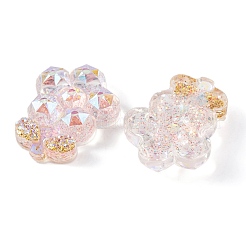 Transparent Epoxy Resin Flower Decoden Cabochons&nbsp;CRES-M034-06C