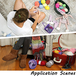 2Pcs 2 Colors Nylon Yarn Storage Bags&nbsp;DIY-CP0011-55B