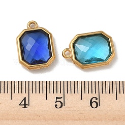 304 Stainless Steel Rhinestone Pendants&nbsp;STAS-P453-06G-M