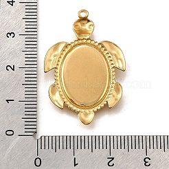 304 Stainless Steel Pendant Cabochon Settings&nbsp;STAS-C122-16B-G