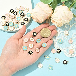 30Pcs Alloy Enamel Charms&nbsp;ENAM-YW0006-13A
