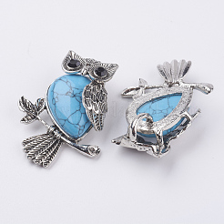Synthetic Turquoise Pendants&nbsp;G-E442-01T