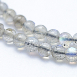 Natural Labradorite Beads Strands&nbsp;G-P342-09-4mm-AB+