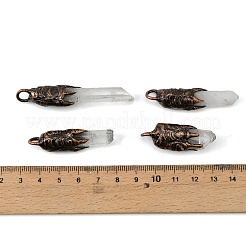 Natural Quartz Crystal Points Pendants&nbsp;G-D102-07R