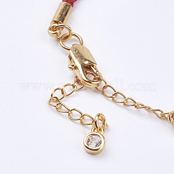 Braided Cotton Cord Bracelet Making&nbsp;MAK-I006-22G