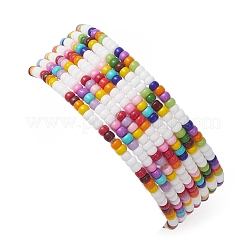 7Pcs Glass Seed Beads Stretch Bracelets for Women&nbsp;BJEW-MZ00278