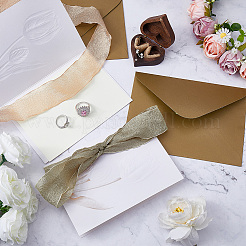 2Pcs 2 Colors Paper Wedding Vows Cards&nbsp;AJEW-GF0012-70