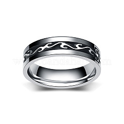 201 Stainless Steel Dragon Pattern Finger Rings for Men&nbsp;FS-WGE821B-02