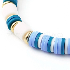 Handmade Polymer Clay Beads Stretch Bracelets Sets&nbsp;BJEW-JB06353-02