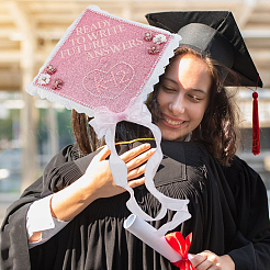 Graduation Cap DIY Findings Kits&nbsp;DIY-PH0033-73