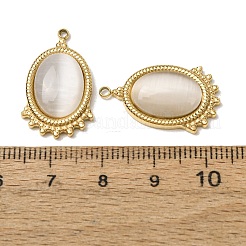303 Stainless Steel & Cat Eye Pendants&nbsp;CE-CBA1E47-13G-03