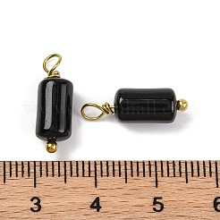 Natural Obsidian Cloumn Pendants&nbsp;STAS-H221-04G-08