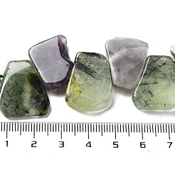 Natural Prehnite & Amethyst Beads Strands&nbsp;G-P528-K08-01