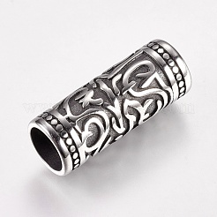304 Stainless Steel Tube Beads&nbsp;STAS-I070-17AS