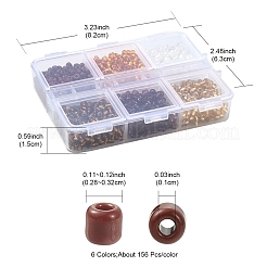 42G 6 Color 8/0 Transparent Glass Seed Beads&nbsp;SEED-FS0001-12